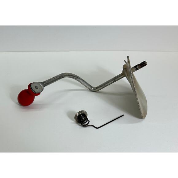 Foley Food Mill, MCM Kitchen Sieve - Vintage 30s Farmhouse, Red Wooden Handles - Picture 8 of 8